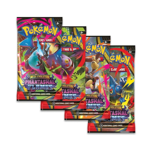 Pokémon TCG Cards Mega Evolutions Phantasmal Flames Booster Packs