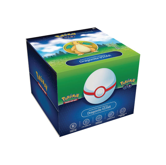 Cartas de TCG Pokémon Colección de soportes de barajas Premier de Pokémon Go Dragonite VSTAR